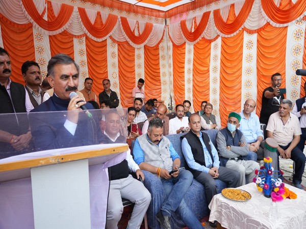 Himachal Pradesh Chief Minister Sukhvinder Singh Sukhu while inspecting the affected areas (Photo/ Sukhvinder Singh Sukhu Twitter)