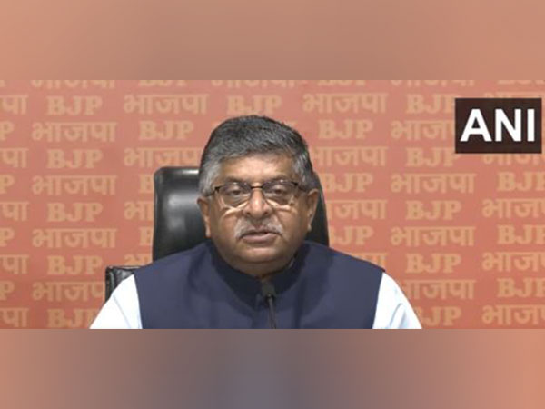 Bharatiya Janata Party (BJP) MP Ravi Shankar Prasad (Photo/ANI)