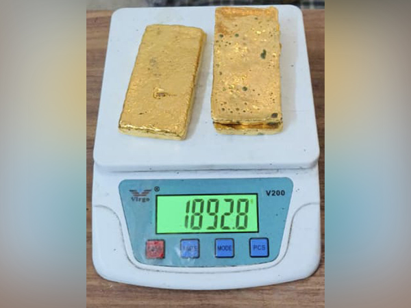 Gold seized at Delhi airport (Photo/ANI)