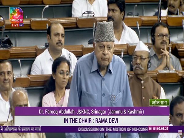 National Conference President Farooq Abdullah (Photo/Sansad TV)