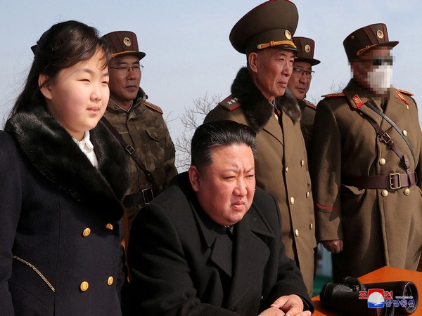 North Korean leader Kim Jong Un and his daughter at an undisclosed location in North Korea March 20, 2023. (Photo/Reuters)