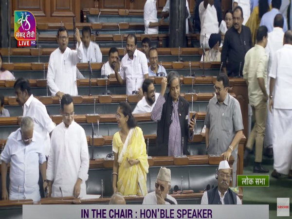 MPs walkout from Lok Sabha (Photo/Sansad TV)