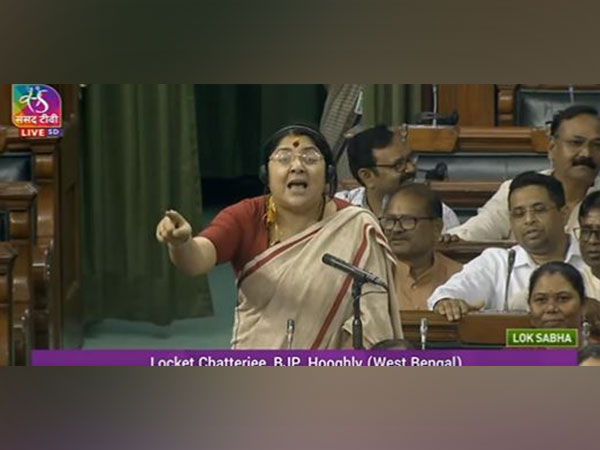 BJP MP Locket Chatterjee. (Photo/Sansad TV)
