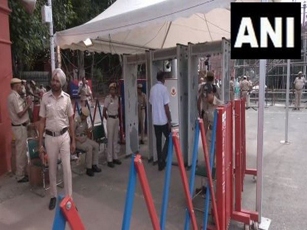 Security heightened in  Delhi ahead of Independence day (Photo/ANI)