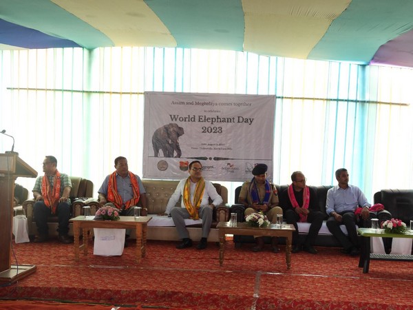 Forest depts of Assam, Meghalaya celebrate World Elephant Day (Photo/ANI)