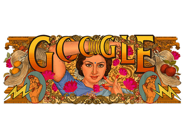 Google Doodle remembering Sridevi on her birth anniversary