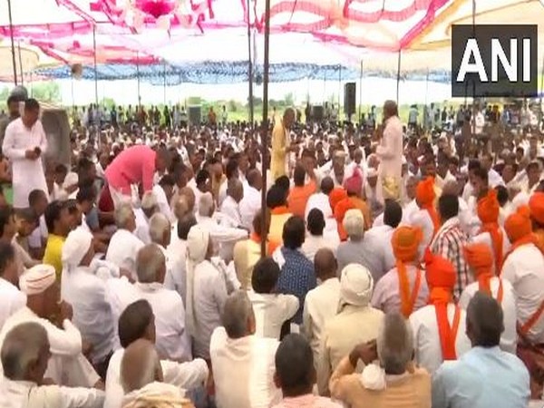 Mahapanchayat at Pondri village (Photo/ANI)