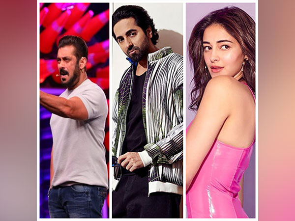 Salman Khan, Ayushmann Khurrana, Ananya Panday (Image source: Instagram)