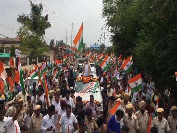 Haryana Home Minister Anil Vij participates in Tiranga Yatra in Ambala (Image/ANI)