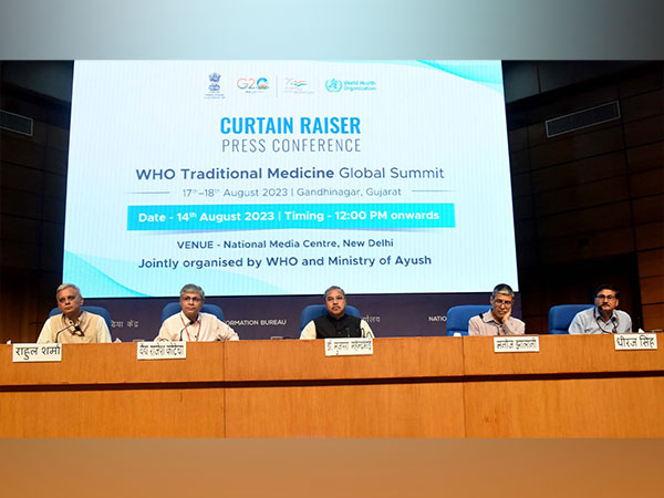 Visual from the curtain raiser press conference ahead of the Global Summit. (Photo/PIB)