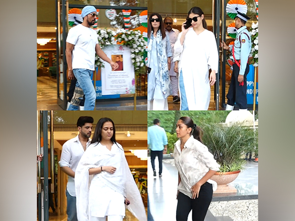 Celebs at Shashikant Lokhande's prayer meet (Image source: ANI/ Photos)