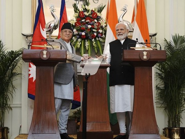 Nepal Prime Minister Pushpa Kamal Dahal and Prime Minister Narendra Modi. (File Photo/ANI)