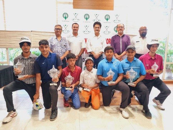 Podium finishers in IGU's Northern India Junior at Chandigarh (Image: IGU)