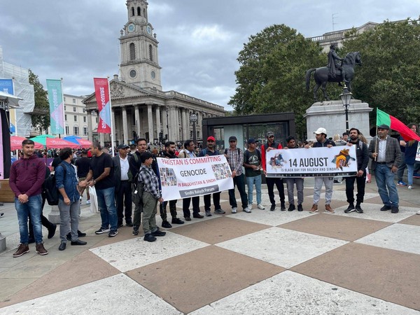 Sindhi Baloch Forum stages protest in UK 