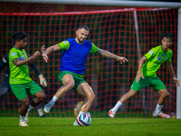 Mohun Bagan players training. (Photo- Mohun Bagan Twitter)