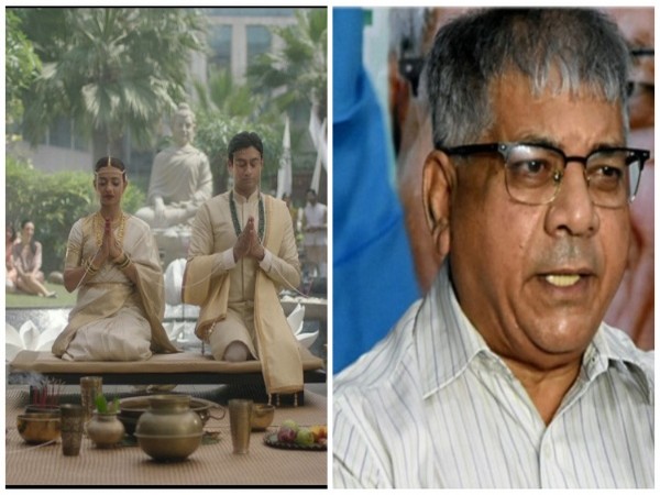 Prakash Ambedkar (Right), Still of Radhika Apte from 'Made in Heaven 2'  (Image source: Twitter)