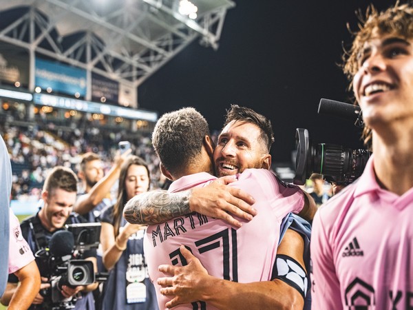 Lionel Messi celebrating. (Photo- Inter Miami Twitter) 