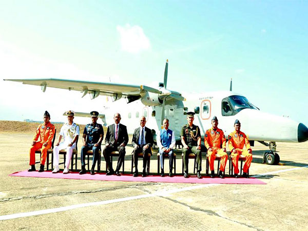 Sri Lanka gets Dornier-228 maritime surveillance aircraft from India on Wednesday (Photo Credits: Twitter/@IndiainSL)