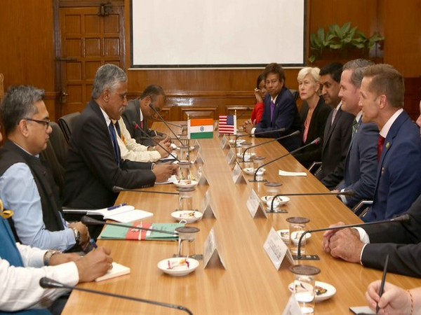 Defence Secretary Giridhar Aramane, US Congressional delegation (Image Credit: X/@SpokespersonMoD)