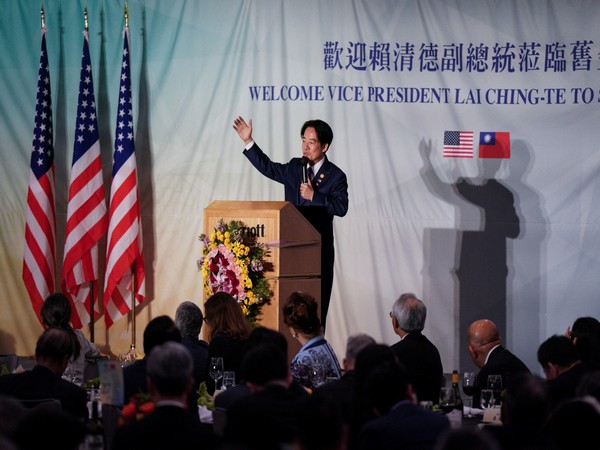 Taiwan's Vice President William Lai speaks during a stop near San Francisco (Image Credit: Reuters)
