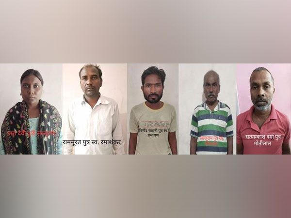 Photograph of all five arrested accused (Photo/UP-ATS) 