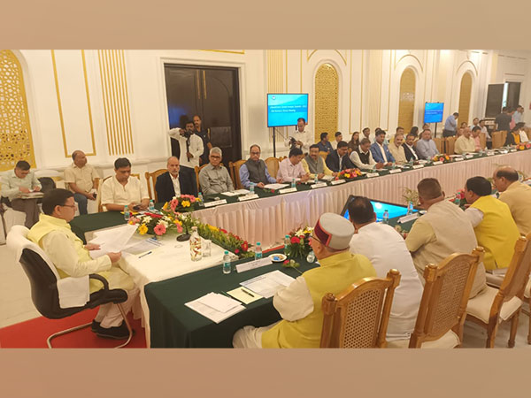 Chief Minister Pushkar Singh Dhami holds meeting (Photo/ANI)