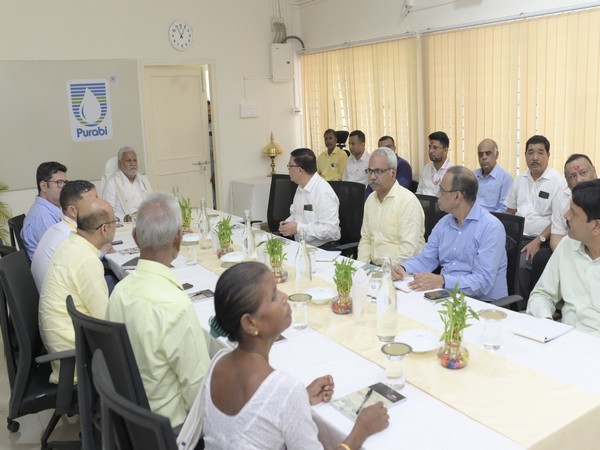 Union Minister Parshottam Rupala visits Purabi Dairy plant in Guwahati (Photo/ANI)