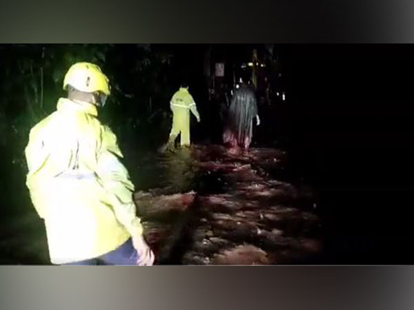 Visuals of the waterlogging in houses in Kaluwala, Dehradun (Photo/ANI)