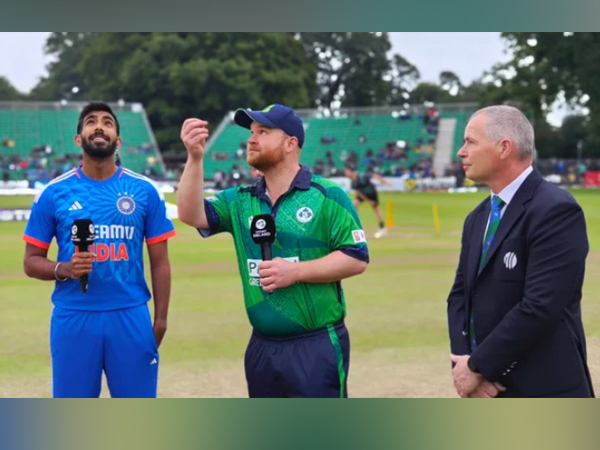 India and Ireland Captains at the toss (Image: Twitter/ BCCI) 