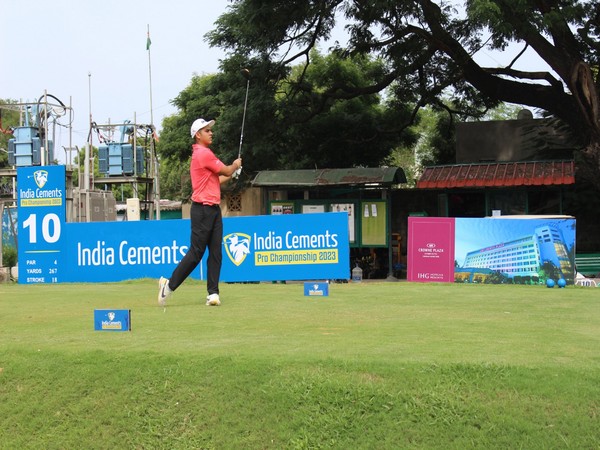 Indian golfer Sunhit Bishnoi in action during Round-2 of Pro Championship 2023 (Image: PGTI)