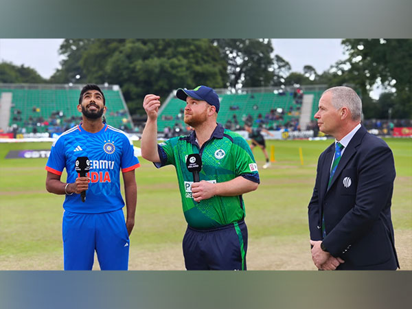  India captain Jasprit Bumrah and Ireland captain Paul Stirling (Photo: BCCI/ Twitter)
