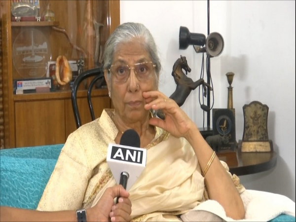 Nirmal Khanna, wife of Squadron Leader Ravi Khanna. (Photo/ANI)