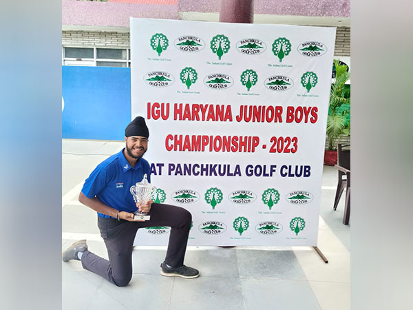 Sukhman Singh after winning IGU Haryana Juniors title (Image: IGU)