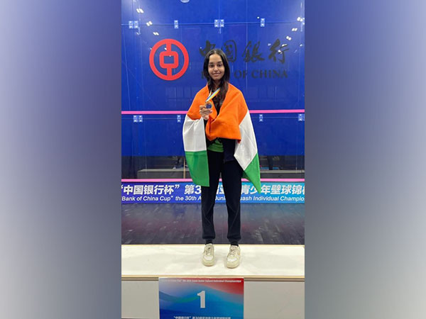 Anahat Singh clinches gold at Asian Junior Squash Individual Championship (Image: SRFI) 
