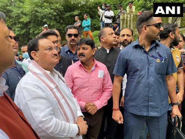 BJP chief JP Nadda in Shimla, Himachal Pradesh. (Photo/ANI)