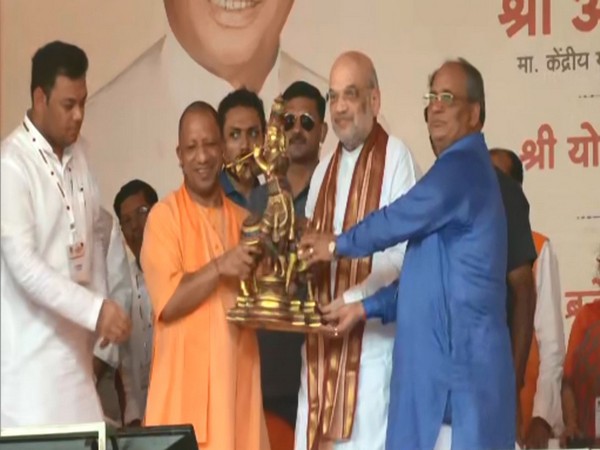 Union Home Minister Amit Shah and Uttar Pradesh Chief Minister Yogi Adityanath (Photo/ANI)