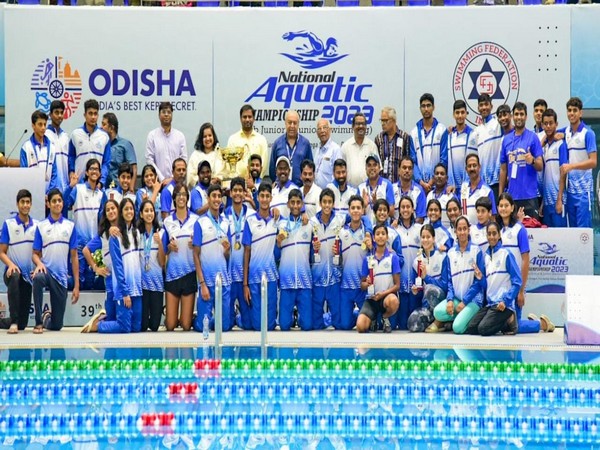 National Aquatic Championship 2023 overall winner Karnataka team