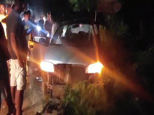 Visuals from the road incident (Image/ANI)