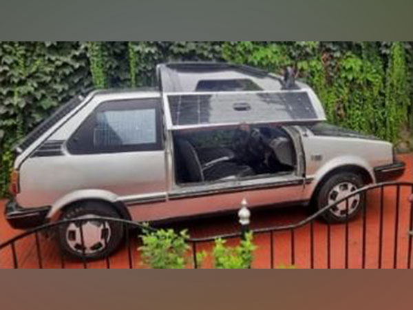 Solar-powered car developed by Kashmiri innovator