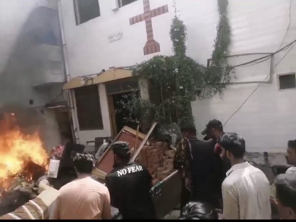 Church attacked in Pakistan's Faisalabad over blasphemy allegations on August 16. (Image Credit: X/@BishopAzadM)