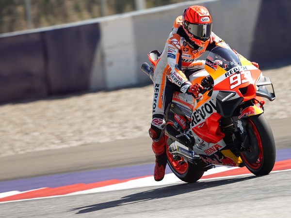 Honda rider Marc Marquez in action during Austrian MotoGP (Image: Honda team)
