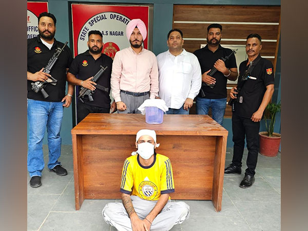 Bambiha gang operative held with pistol. (Photo: Punjab govt information dept)