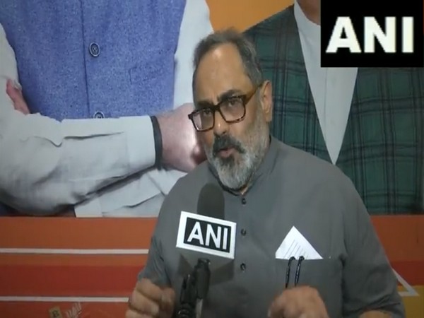 Union Minister of State for Electronics and IT Rajeev Chandrasekhar. (Photo/ANI)