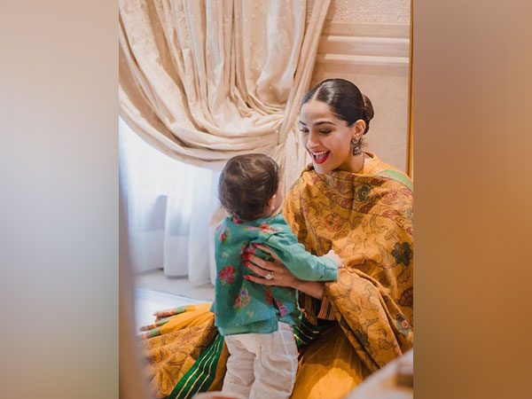 Sonam Kapoor and her son (Image source: Instagram)