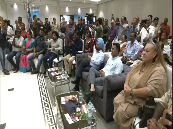 Goa CM Pramod Sawant and DGP Jaspal Singh at National Senior Citizen Day celebration (Photo/ANI)