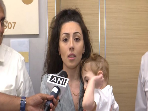 Mother with her baby who underwent cross blood heart transplant surgery (Photo/ANI)