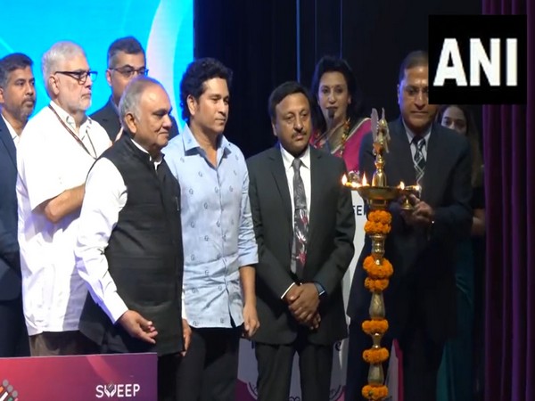 Sachin Tendulkar recognised as 'national icon' of Election Commission (Photo: ANI)