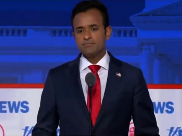 Indian-American Vivek Ramaswamy at the first 2024 GOP debate (Photo/X)