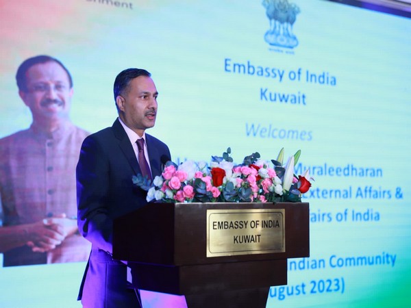 Indian Ambassador to Kuwait Adarsh Swaika (Credit: X/@MOS_MEA)
