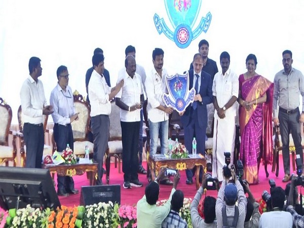 DMK youth wing state secretary Udhayanidhi Stalin at State Youth festival event (Photo/ANI)